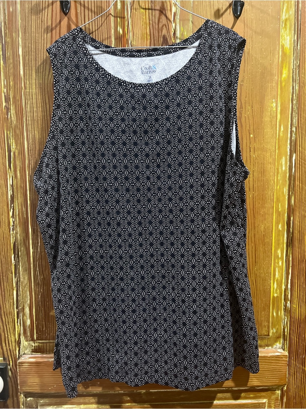 croft & barrow Black and White Tank